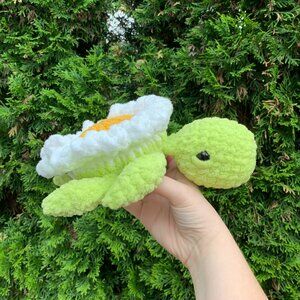 Crochet Daisy Turtle Plush